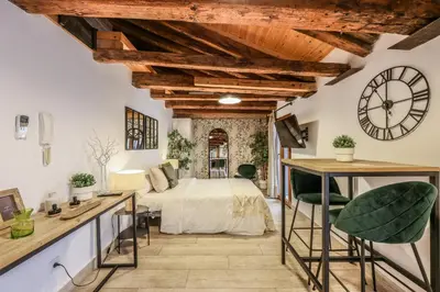 Cama o camas de una habitación en Apartamento Plaza de España 11