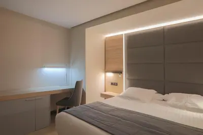 Cama o camas de una habitación en Hotel Liabeny