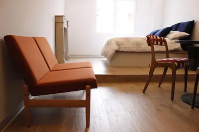Zona de estar de Apartamento por temporada Centro Diseño Madrid