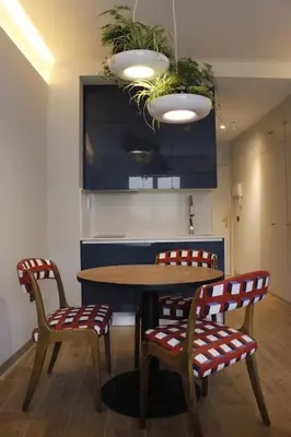 Una televisión o centro de entretenimiento en Apartamento por temporada Centro Diseño Madrid