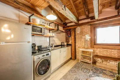 Una cocina o zona de cocina en Apartamento Plaza de España