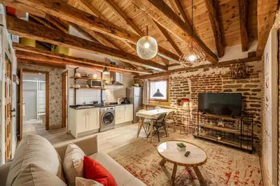 Una cocina o zona de cocina en Apartamento Plaza de España 2