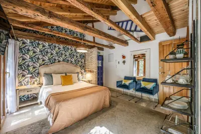 Cama o camas de una habitación en AmazINN Boutique Madrid Plaza de España