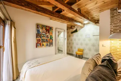 Cama o camas de una habitación en Apartamento Plaza de España 12