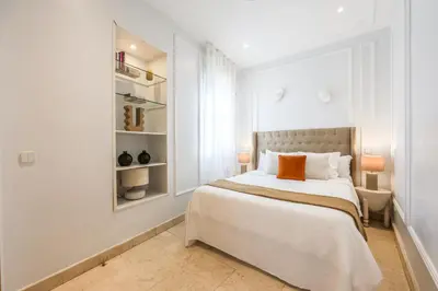 Cama o camas de una habitación en Atico con Terraza de vistas inmejorables