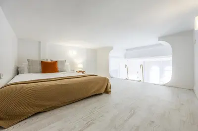 Cama o camas de una habitación en Atico con Terraza de vistas inmejorables