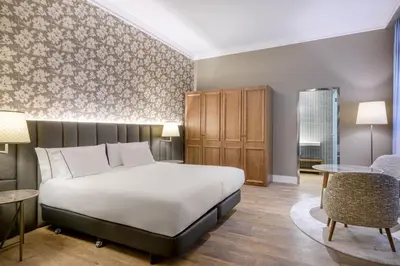 Cama o camas de una habitación en Hotel Palacio del Retiro, Autograph Collection