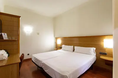 Cama o camas de una habitación en Negresco Gran Via
