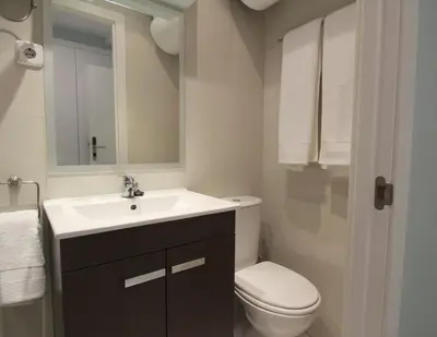 Un baño de Apartamento Edificio Gran Via -Quinto Piso Sin Ascensor-