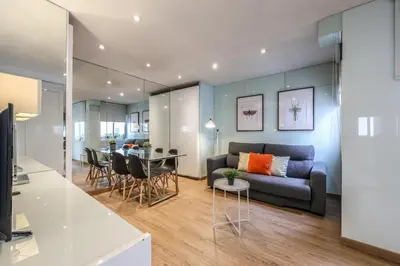 Zona de estar de AmazINN Stay Madrid San Bernardo