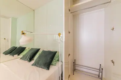 Cama o camas de una habitación en Apartamento Gran Via III - Quinto Piso Sin Ascensor-