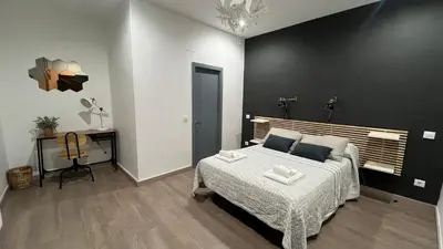 Cama o camas de una habitación en Hostal Inter Plaza Mayor AUTO CHECK IN