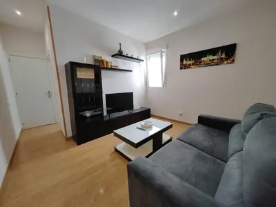 Una televisión o centro de entretenimiento en Apartamento Manuel Becerra