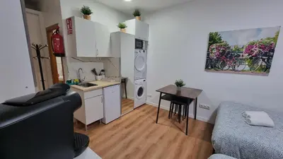 Una cocina o zona de cocina en Estudio Madrid Centro MALASAÑA