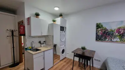 Una cocina o zona de cocina en Estudio Madrid Centro MALASAÑA