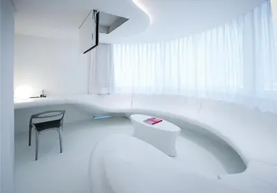 Cama o camas de una habitación en Hotel Puerta America
