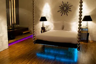 Cama o camas de una habitación en Abalú Collection Boutique Gran Via