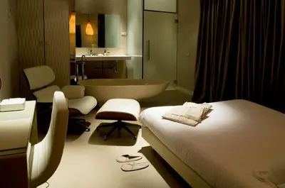 Cama o camas de una habitación en Abalú Collection Boutique Gran Via