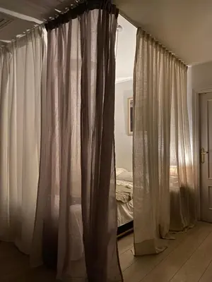 Cama o camas de una habitación en Lovely studio con balconcitos