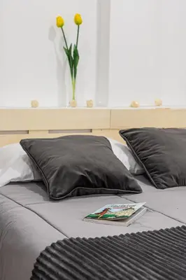 Cama o camas de una habitación en Waou El Rastro I - Alquiler Corta Duración
