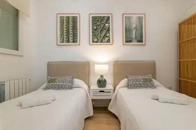 Cama o camas de una habitación en Modern with style - 2 Bedrooms 2 Bathrooms -Retiro