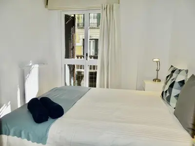 Cama o camas de una habitación en Precioso apartamento junto a la Plaza Mayor