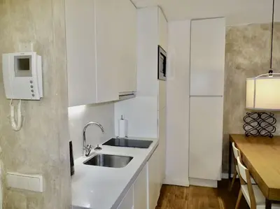 Una cocina o zona de cocina en Precioso apartamento junto a la Plaza Mayor