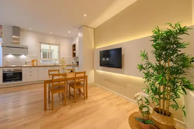 Una cocina o zona de cocina en Apartamento en el centro de Madrid