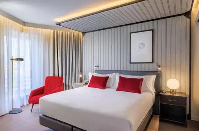 Cama o camas de una habitación en Canopy by Hilton Madrid Castellana
