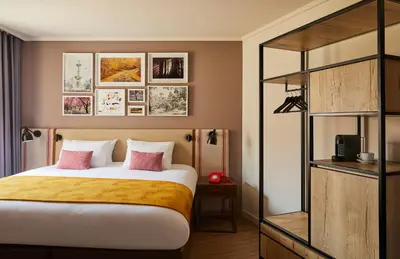 Cama o camas de una habitación en Hotel Indigo Madrid - Princesa by IHG