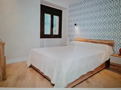 Cama o camas de una habitación en Luxury Apartment Museum Mile Atocha 2