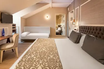 Cama o camas de una habitación en Catalonia Las Cortes