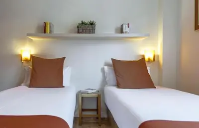 Cama o camas de una habitación en Plaza de las Ventas II - Diseño, confort y buena ubicación
