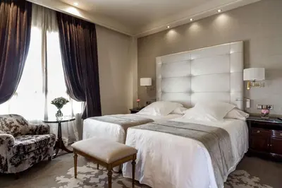 Cama o camas de una habitación en Wellington Hotel & Spa Madrid