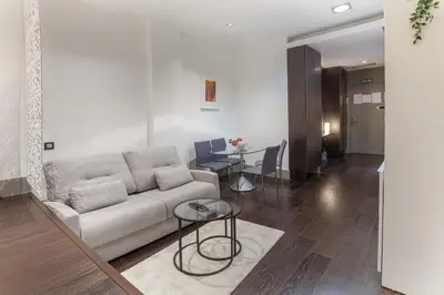 Zona de estar de Apartamento Cibeles Studio en Madrid