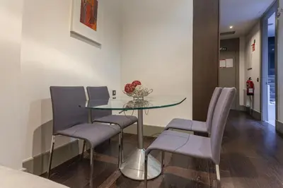 Zona de estar de Apartamento Cibeles Studio en Madrid