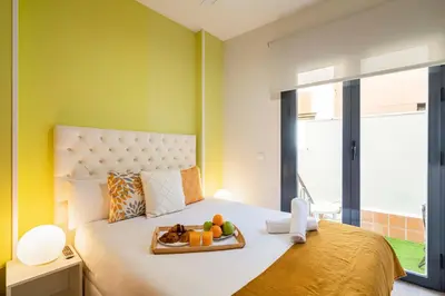Cama o camas de una habitación en Global Home-Pico Cebollera