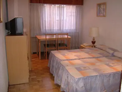 Una televisión o centro de entretenimiento en Apartamentos Goya 75