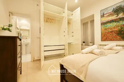 Cama o camas de una habitación en MyHouseSpain - Apartamento en Chueca
