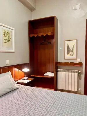 Cama o camas de una habitación en Hostal La Vera