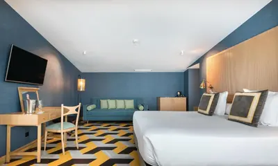 Cama o camas de una habitación en Principe Pio