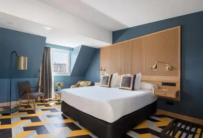 Cama o camas de una habitación en Principe Pio