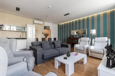 Zona de estar de Waou Apartamentos en Sol Deluxe 2