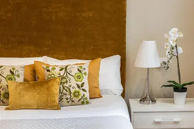 Cama o camas de una habitación en Waou Apartamentos en Sol Confort 5
