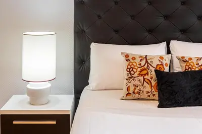 Cama o camas de una habitación en Waou Apartamentos en Sol Confort 8