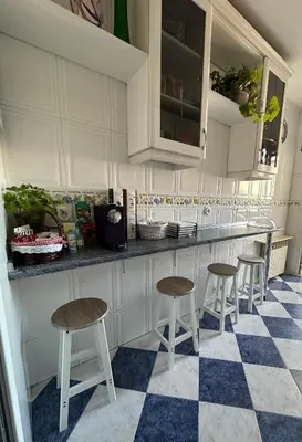 Una cocina o zona de cocina en Madera de Olmo