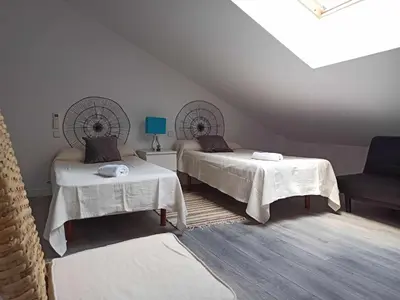 Cama o camas de una habitación en Gran Vía - Centro - Callao. Familiar