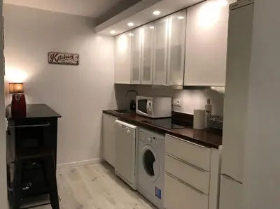 Una cocina o zona de cocina en Preciosos apartamento cerca de Atocha CAN