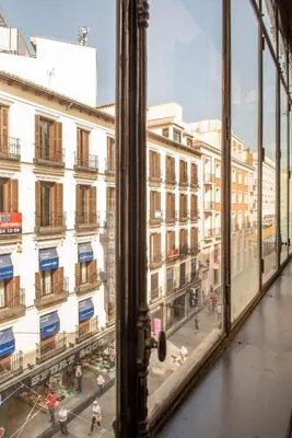 Vista general de Madrid o vista desde el apartamento