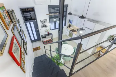 Una cocina o zona de cocina en Apartamento Bernabeu Loft en Madrid